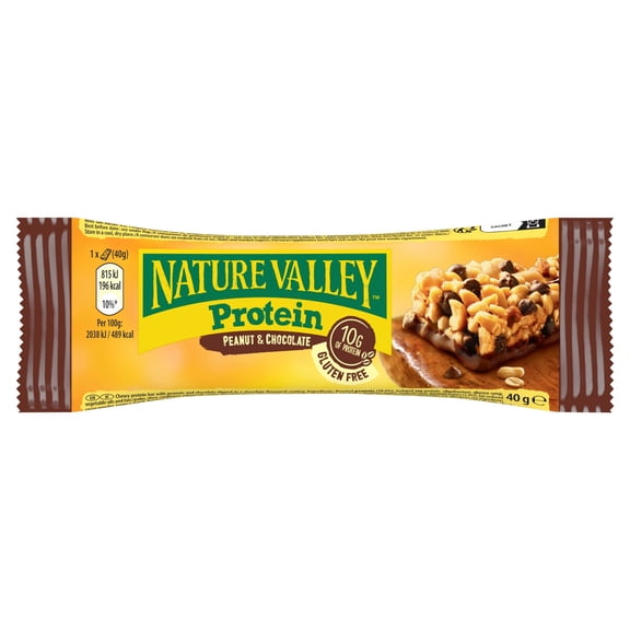 Nature Valley Protein Peanut & Chocolate Cereal Bars 40g, Imported from Britain