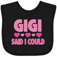 thumbnail image 3 of Inktastic Gigi Said I Could Funny Granddaughter Girls Girls Baby Bib, 3 of 4