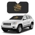 thumbnail image 2 of DouZhe Car Sunshades for Windshield, Magic Evil Seeing Eye Pattern Car Sun Shade Block Heat and UV Rays, 55" x 30", 2 of 8