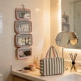 thumbnail image 4 of Foldable Hook Toileting Storage Bag, Waterproof Multi Compartment Handheld Skincare And Makeup Bag, 4 of 4