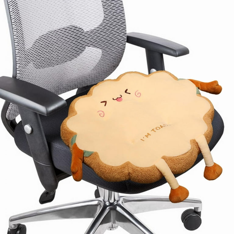 Bread Toast Cushion Chair Pad Decoration Memory Stuffed PP Food