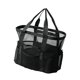 thumbnail image 5 of Bolso de playa de malla, bolsa de almacenamiento de red, bolso de mano para artículos esenciales de vacaciones en piscina, natación y viajes. Negro, 5 of 8