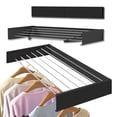 thumbnail image 1 of Tendedero de Ropa Plegable de Acero Inoxidable Ideal para Secado en Interiores y Exteriores,Tendedero Plegable de Acero Inoxidable para Colgar Ropa (80cm) (Negro), 1 of 9