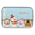 thumbnail image 1 of Caroline's Treasures - Alfombrilla para secar platos rojos con diseño de bulldog inglés, feliz Navidad, 14 x 21 Caroline's Treasures BB2453DDM, 1 of 1