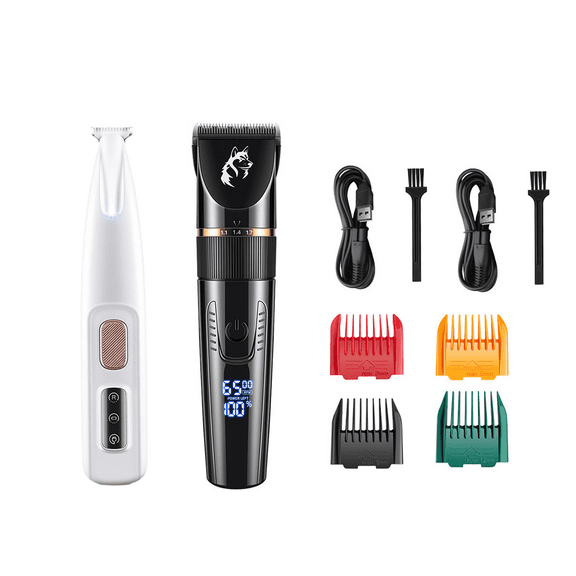 Aystkniet Grooming Kit,Cordless Cat Shaver for matted Fur, Hair Trimmer for Long Hair,Low Noise Paw Trimmer,Quiet Pet Hair Clippers for Cats Dogs