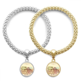 thumbnail image 1 of Chichen Itza Mexico Ancient Civilization Drawing Lover Bracelet Bangle Pendant Jewelry Couple Chain, 1 of 3