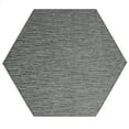 thumbnail image 1 of Abstract Contemporary Stripes Modern Plush Two Tone High Low Pattern Rug Carpet| Pet & Kids Friendly| Great for Events Wedding | Made in USA - Easy Fit Dark Grey, 6' Hexagon Area Rug, 1 of 4
