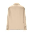 thumbnail image 4 of Kukoosong Button Down Shirts for Women Temperament Lapel Long Sleeve Shirt Spring/Fall Business Casual Work Tops, 4 of 6