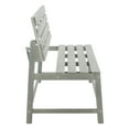 thumbnail image 5 of SAFAVIEH Ruben Balcony Outdoor Convertible Bench/Table, Ash Grey, 5 of 15