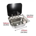 thumbnail image 2 of Rv Sink Foldable Stainless Steel Kitchen Sink Flexible Rv Accessories Bar Sinks For Travel Trailer Camper Bar ,Versatile, 2 of 7