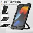 thumbnail image 5 of XYX For iPad 9th/8th/7th Generation 10.2 inch Case, 360 Rotating Shockproof Cover with Stand, Handle, Shoulder Strap, Black, 5 of 7