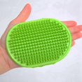 thumbnail image 4 of Dog Grooming Brush, Pet Shampoo Bath Brush Soothing Massage Rubber Comb with Adjustable Ring Handle for Long Short Haired Dogs and Cats, 4 of 6