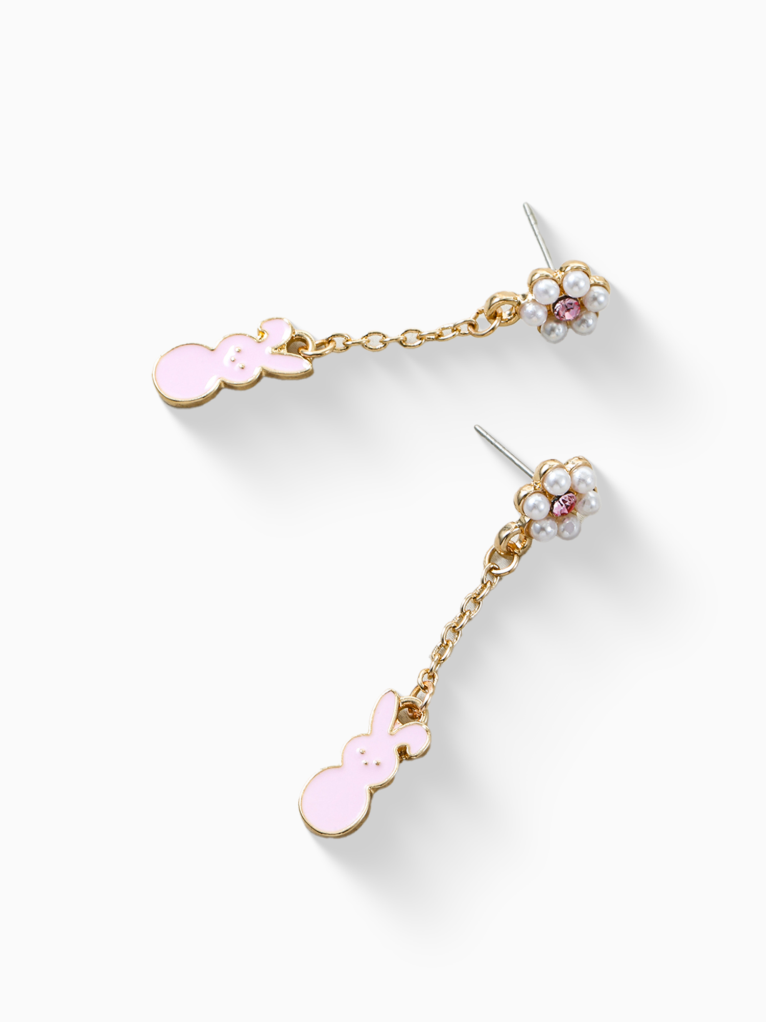 Way to Celebrate Easter Pink Bunny Drop Earrings, 1 Pair