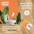 thumbnail image 4 of Toallitas húmedas desechables JUST TO GO tamaño viaje biodegradables 56 unidades, 4 of 9