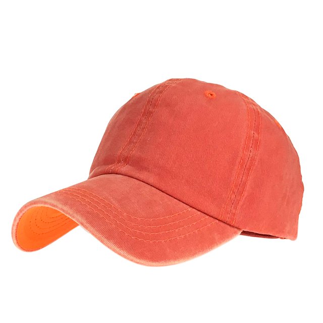 Explosions Washed Old Light Plate Baseball Cap Solid Color Cap Female Couple Men and Women Pure Cotton Light Plate Sun Hat