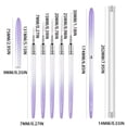 thumbnail image 3 of Nail Liner Brush Set Purple - Pens Liner Brushes Set 5Pcs Black Color Nail Tools for Long Lines Thin Drawing Liner Brush Gel Polish Painting Nail Design Sizes 5/8/12/20/25Mm, Nail Brush, Nail, 3 of 7