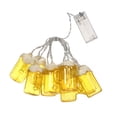 thumbnail image 1 of Yeacher 5FT 10LED Christmas Beer Mug String Lights Decorative Fairy Lights LED Hanging Lights Always On Light Mode for Festivals Easter Carnival Parties, 1 of 8