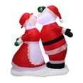 thumbnail image 2 of Inflables navideños para exteriores, decoraciones de 5,9 pies de altura, pareja besándose, bonito para fiesta en interiores, hogar, jardín, escenario mayimx Explotar a Papá Noel, 2 of 9