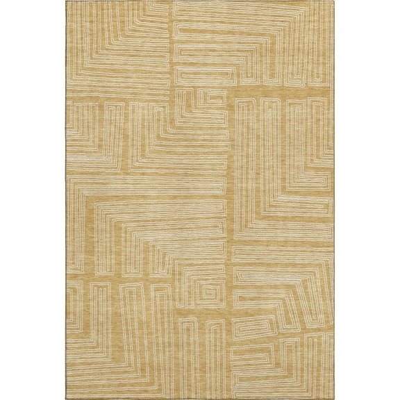 Dalyn Rugs Premium Machine Washable Mayfield AMF1045 Gold 9' x 12' Rug