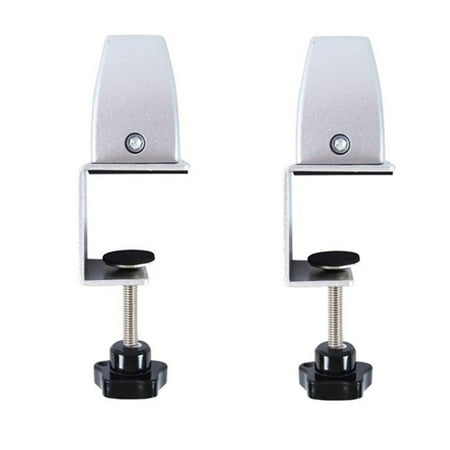 

BAMILL 2Pcs Office Desk Divider Clamp Privacy Screen Clip Holder Bracket Baffle Clamp