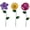 Yellow, variant on Topadorn Floral Garden Stake Decor Glow in Dark Outdoor Plant Pick Water Proof Metal Flower Stick,3 pcs