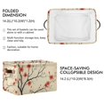 thumbnail image 2 of Yayeee Canvas Storage Basket with Handles for Shelves Fabric Bins Closet Organizer, Red Floral Pattern, 2 of 8