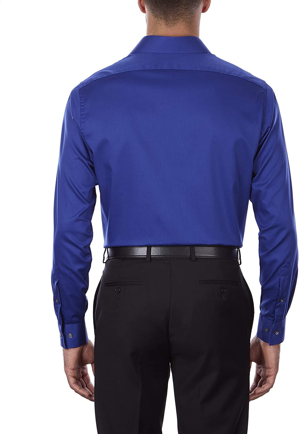 Van Heusen Men's Regular Fit Dress Shirt - Flex Collar & Stretch Fabric, Royal Blue, 16.5 Neck 36/37 Sleeve - View #5