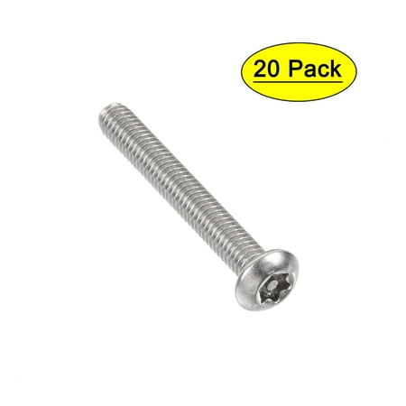 

Uxcell M4x30mm Torx Security Machine Screw 304 Stainless Steel 20Pack