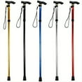 thumbnail image 5 of BIQIANWO 1pc Adjustable Height Folding Cane for the Elderly, Lightweight Aluminum Alloy Telescopic Climbing Stick, Portable Trekking Pole with Combination Lock, Ideal for Hiking and Mountaineering, Hi, 5 of 10