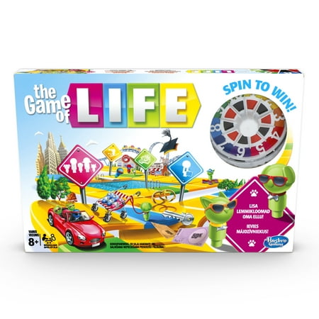 The Game of Life, for Kids Ages 8 and Up, 2-4 (Board Games Best With 2 Players)