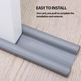 thumbnail image 4 of Monstrate Tapón de tiro para puerta, a prueba de viento, insonorizado, reutilizable, protector profesional para interiores, dormitorio, sala de estudio, Conjuntos de muebles de dormitorio Gris Monstrate HA001387-01, 4 of 6