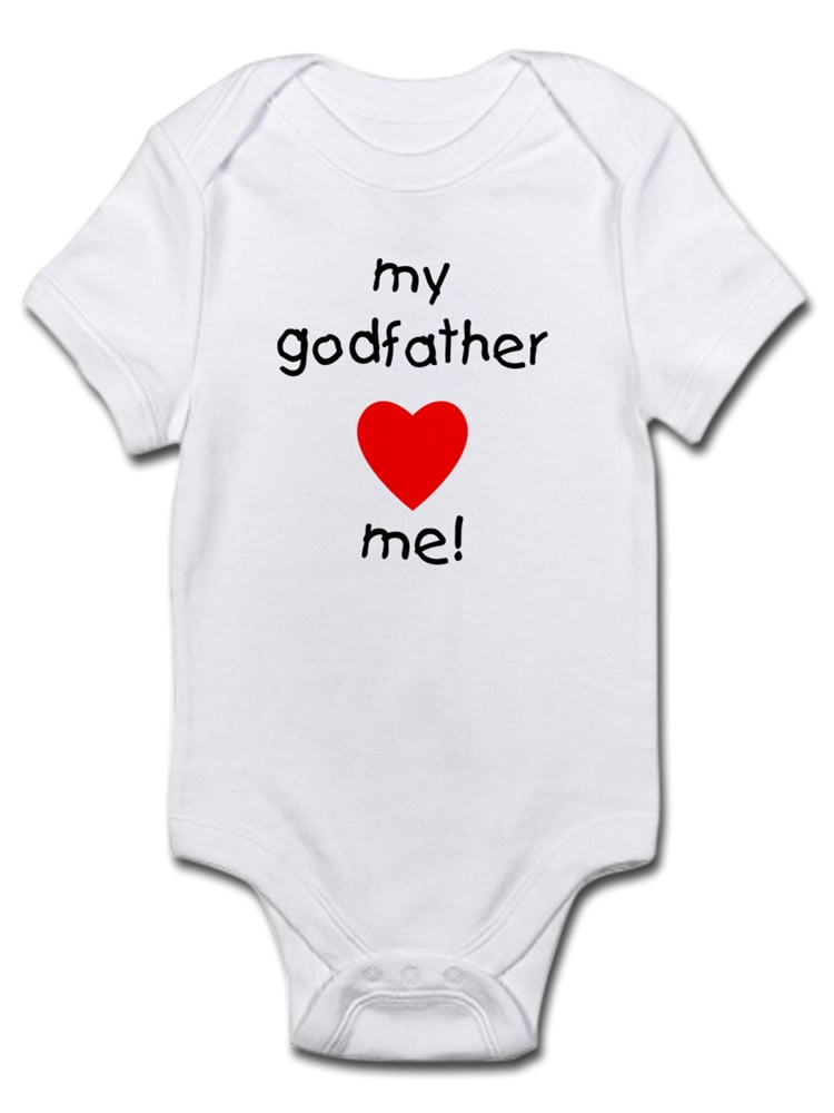 Cute Infant Bodysuit Baby Romper Be My Godmother? CafePress