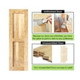 thumbnail image 5 of Homacer 5-in-1 20in x 80in Pine Wood Frame Barn Door without Installation Hardware Kit, 5 of 7