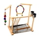 thumbnail image 5 of Parque de juegos para loros, soporte de juegos para loros, centro de actividades, percha de madera, gimnasio, parque infantil, soporte de percha de, 5 of 7
