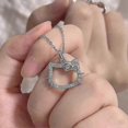 thumbnail image 5 of New Sanrio Hello Kittys Y2k Sweet Kawaii Ring Necklace Cartoon Ornaments Fashion Temperament Exquisite Valentines Day Gift--necklace13-Product code 4 necklace13, 5 of 5