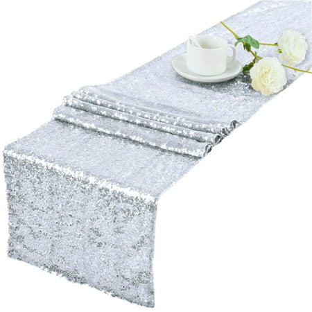 

Glitter Metallic Sequins Table Runner Overlay Luxury Shimmer Starry Sky Rectangular Tablecloth Cover Event Party Supplies Wedding Banquet Holiday Decoration