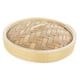thumbnail image 2 of Canasta de vapor, canasta de vapor de bambú natural hecha a mano / tapa para albóndigas de alimentos, carne, verduras, sum, pescado, a Tapa de 7.1 pulgadas Macarena Cesta de vapor de bambú, 2 of 8