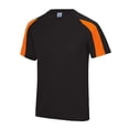 thumbnail image 1 of Just Cool Mens Contrast Cool Sports Plain T-Shirt, 1 of 3