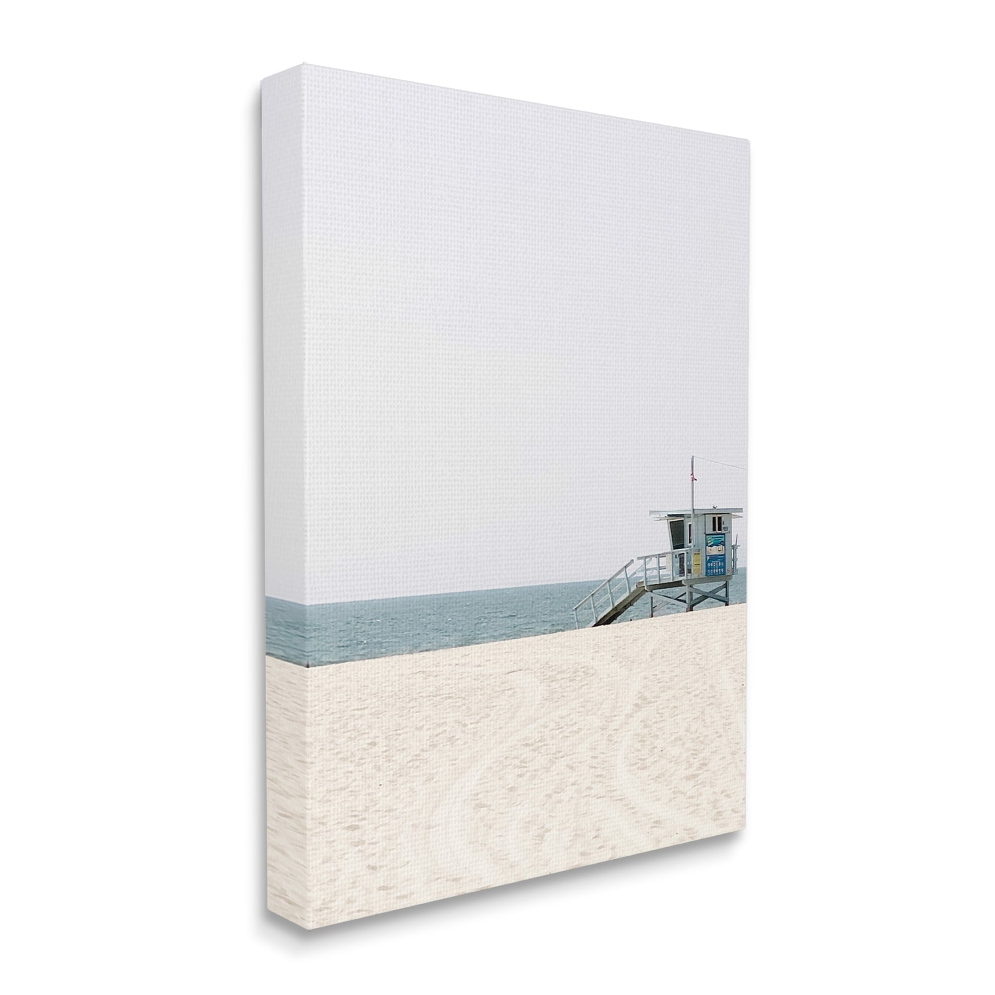 Stupell Industries Minimalistic Life Guard Beach Tower Photograph,30 x 40, Design by Amelia Myers