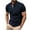 Navy, variant on ZCFZJW Mens Fashion Athletic T-Shirts Lightweight Casual Quick Dry Summer Short Sleeve Button V Neck Henley Shirts Trendy Slim Fit Golf Tees Tops with Pockets Black XXL