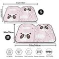 thumbnail image 3 of Haiem Cute Panda Car Windshield Sun Shade - Blocks UV Rays Sun Visor Protector, Sunshade to Keep Your Vehicle Cool, Universal Fit SUV Van Sedan-Medium, 3 of 7