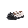 thumbnail image 5 of Bxsruta Girls' Patent Leather Mary Jane Shoes with Bow, Soft Sole Low Heel for Spring and Summer, 5 of 8