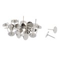 thumbnail image 5 of Uxcell 0.75''x0.91'' Clavos de tapicería con cabeza plana para muebles, tono plateado de hierro, 150 piezas, 5 of 5