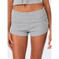thumbnail image 2 of Sunwanar Womens Pajama Shorts Fold Over Low Waist Stretch Cotton Active Yoga Shorts Pajamas Bottoms, 2 of 6
