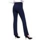 thumbnail image 3 of Sunloudy Pantalones de mujer, pantalones acampanados elásticos de cintura alta de color sólido con bolsillos para citas de fiesta Sunloudy  S, M, L, XL, XXL, 3 of 6