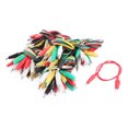 thumbnail image 1 of Unique Bargains 50Pcs 20' Length Double-ended Insulated Alligator Clips Test Jumper Wire, 1 of 2