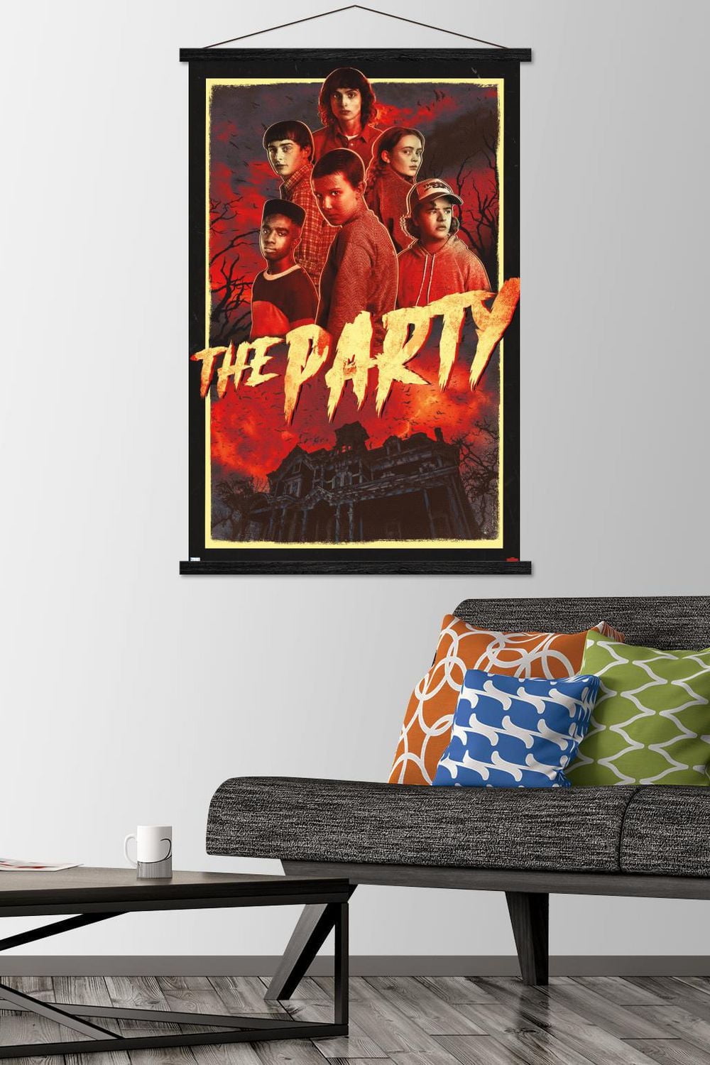 Netflix Stranger Things: Season 4 - The Party Wall Poster with Magnetic Frame, 22.375" x 34"