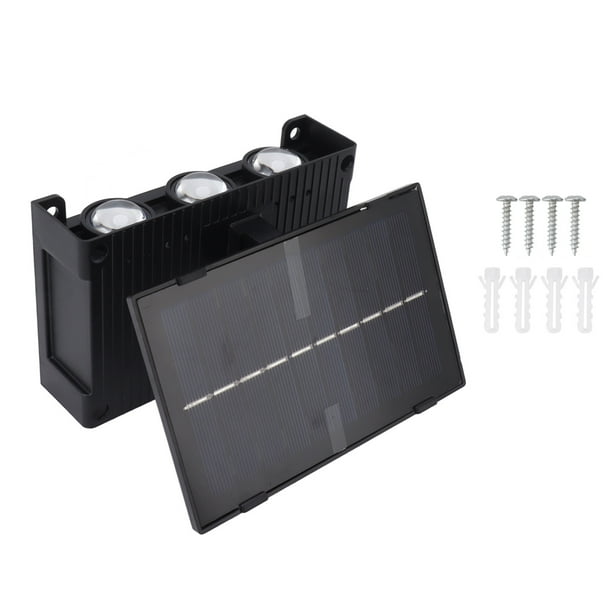 Luces solares para exteriores, luces solares para exteriores, lámpara de pared solar impermeable, luz de pared para exteriores, durabilidad mejorada