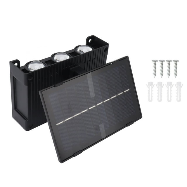 Luces solares para exteriores, luces solares para exteriores, lámpara de pared solar impermeable, luz de pared para exteriores, durabilidad mejorada