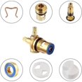 thumbnail image 3 of 4 Pieces Ceramic Disc Head, Hot And Cold Faucet Replacement Cartridge, Universal Crday Gift, 3 of 5